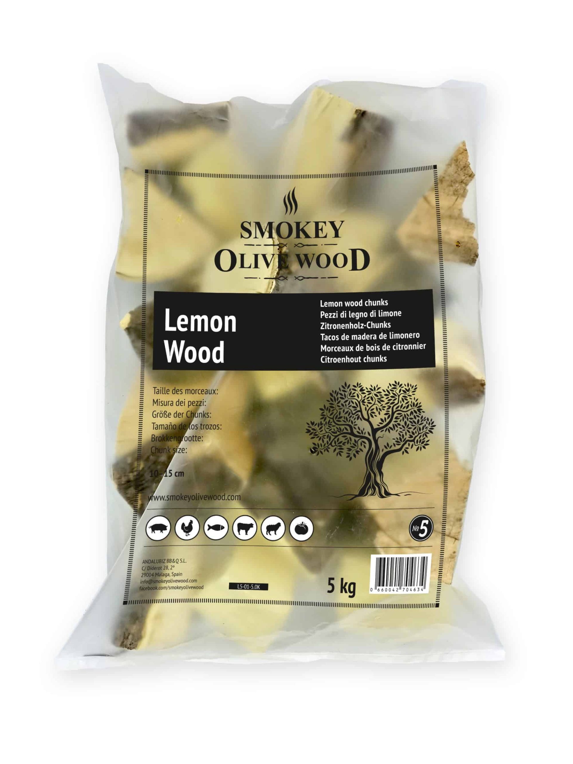 Smokey Olive Wood H5-01-1.5K Tacos de Madera de encina Brown