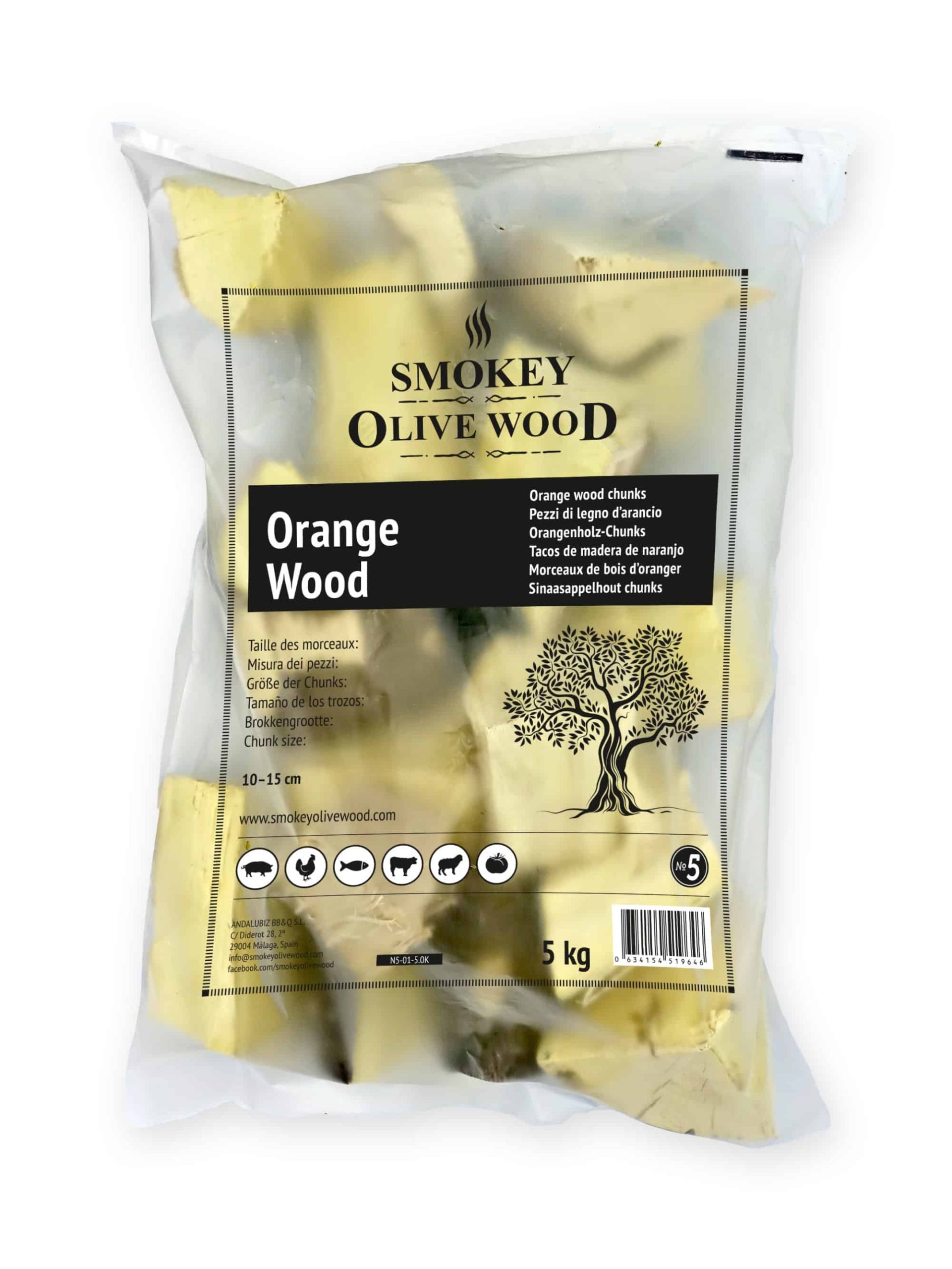 Smokey Olive Wood H5-01-1.5K Tacos de Madera de encina Brown